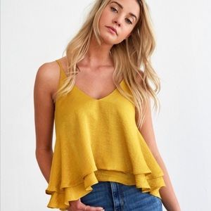 Noa Elle Yellow Tank